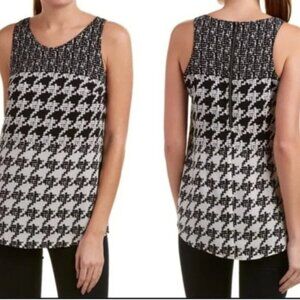 Cabi Broken Check Sleeveless Top